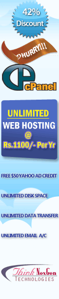 Unlimited Hosting @ Rs.1100/-